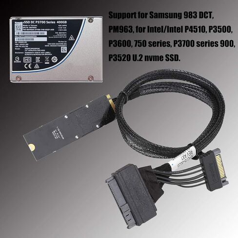 U.2 to M.2 Cable Efficient 32Gbps Speed Connection Cable for 983 750 - 19.69 Length - Workstations, Servers in Saudi Arabia