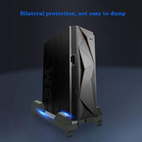 CPU Stand Mobile CPU Stand CPU Rolling Stand with Adjustable Width Desktop Tower Case Stand Cart with 4 Caster Wheels for Office Home Black PC Tower Holder Cart in Saudi Arabia