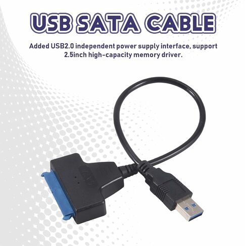USB Sata Cable Sata 3 to USB 3.0 Adapter 2.5 HDD/SSD Plug & Play in Saudi Arabia