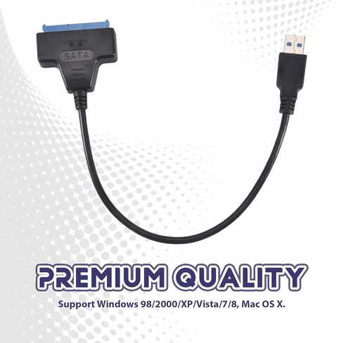 USB Sata Cable Sata 3 to USB 3.0 Adapter 2.5 HDD/SSD Plug & Play in Saudi Arabia