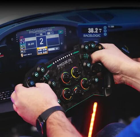عجلة القيادة MOZA GS V2P مقاس 300 ملم GT Racing Wheel Simulator in Kuwait