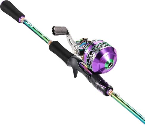 Sougayilang Fishing Reel Rod Combo, Two Pieces Colorful Poratble Light Weight Casting Rod with Spincast Fishing Reel for Freshwater in Saudi Arabia