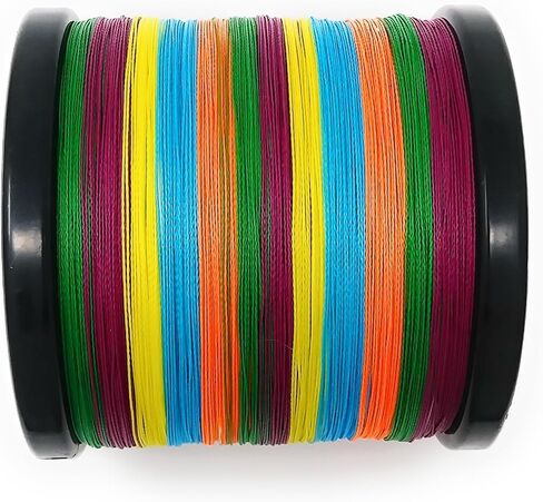 Reaction Tackle Braided Fishing Line - Pro Grade Power Performance for Saltwater or Freshwater Fish - Colored Fishing Line Braid for Extra Visibility in Saudi Arabia