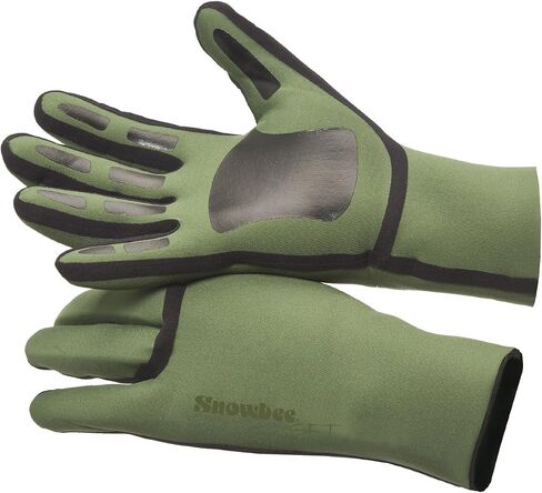 SNOWBEE SFT Neoprene Gloves, 100% Waterproof Seamless Fishing Gloves, 1 mm 4-Way Stretch CR Neoprene with Silicone Grip Palm in Saudi Arabia