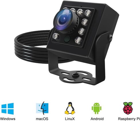 كاميرا عين السمكة USB 1080P رؤية ليلية ونهارية للكمبيوتر in Kuwait