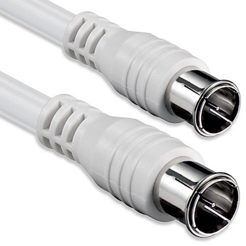 1aTTack.de F-Quick SAT Connection Cable 3.5 Meters 2X Shielded F-Connector (Quick) > F-Connector (Quick) (Fully Shielded) SAT White F-Quick-F-Quick 85db in Saudi Arabia