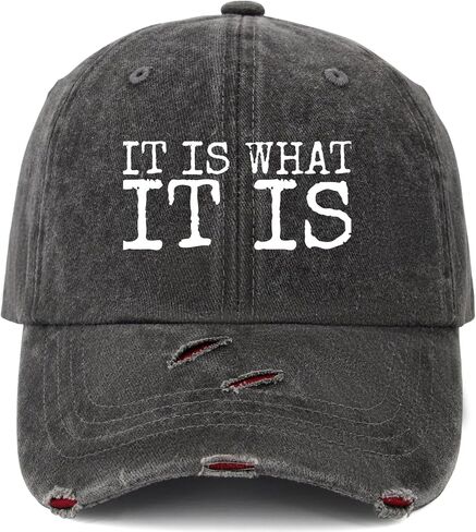 It is What It is Hat Men Vintage Mesh Hat for Fall in Saudi Arabia