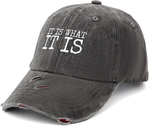 It is What It is Hat Men Vintage Mesh Hat for Fall in Saudi Arabia