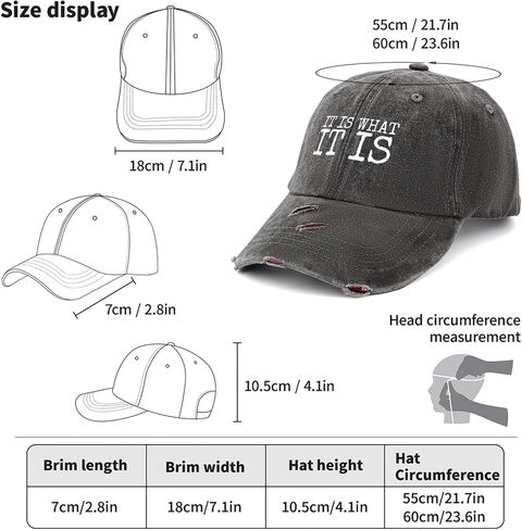 It is What It is Hat Men Vintage Mesh Hat for Fall in Saudi Arabia
