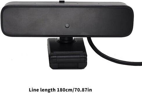 4K Webcam Computer Camera with Integrated Loudspeaker and Double Reduction Mics Perfect for Remote Work in Saudi Arabia