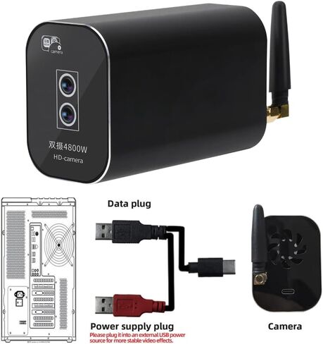 48MP Webcam with Remote Controling Autofocus Vertical Horizontal Mounting 20x Magnification for Studio Use in Saudi Arabia