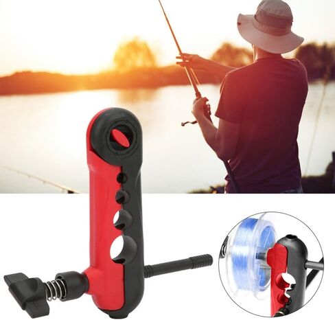 Portable Mini Fishing Line Spooler - Universal Reel Winder for Baitcaster & Spinning Reels, Fits Various Spool Sizes (5.12x1.34in) in Saudi Arabia