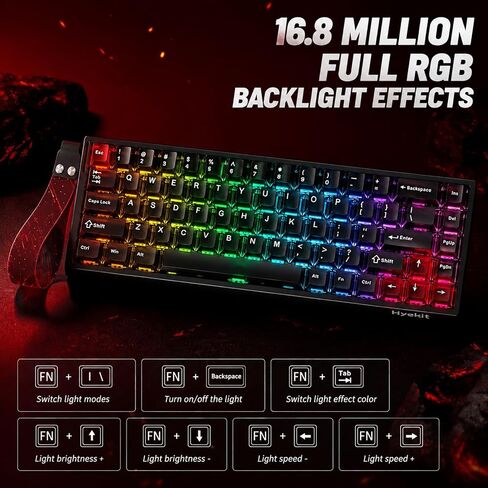 Hyekit MH68 Hall Effect Gaming Keyboard, 65% 68-Key Magnetic Keyboard in Saudi Arabia