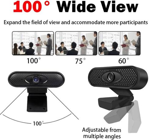 USB Webcam 1080P HD Mini for Laptop Computer Web Camera Built-in Microphones for Living/Video Call/Conference in Kuwait