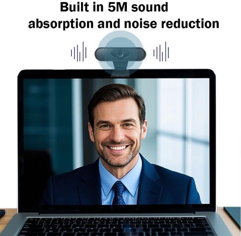 USB Webcam 1080P HD Mini for Laptop Computer Web Camera Built-in Microphones for Living/Video Call/Conference in Kuwait