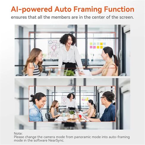 V32AFL 4K HD Webcam with Microphone Auto-Auto-Framing Web Camera with Adjustable Fill Light &Privacy Protection in Kuwait
