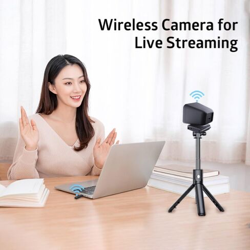 Wireless Webcam 1080P HD PC Camera, with Microphone, 2.4Ghz Web for Live Streaming Video Conferencing in Kuwait