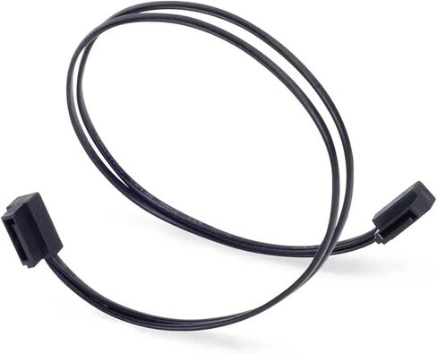 كابل SATA CP11B-300 مع موصل SATA بزاوية 90 درجة 6 جيجابت/ثانية 30 سم أسود in Kuwait