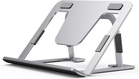 8-Gears Functional Holder Tablet Stand Foldable 7-13 Inch, Silver in Saudi Arabia