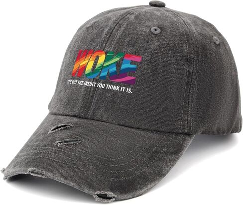 Woke It's Not The Insult You Think It is Hat Women Baseball Hats Funny Birthday Gifts for Men in Saudi Arabia