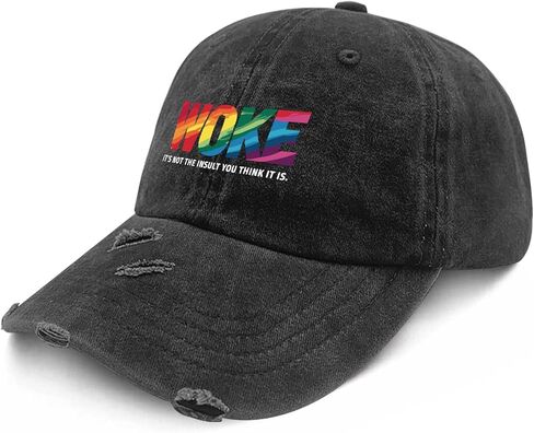 Woke It's Not The Insult You Think It is Hat Women Baseball Hats Funny Birthday Gifts for Men in Saudi Arabia