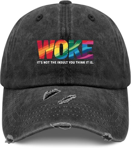 Woke It's Not The Insult You Think It is Hat Women Baseball Hats Funny Birthday Gifts for Men in Saudi Arabia