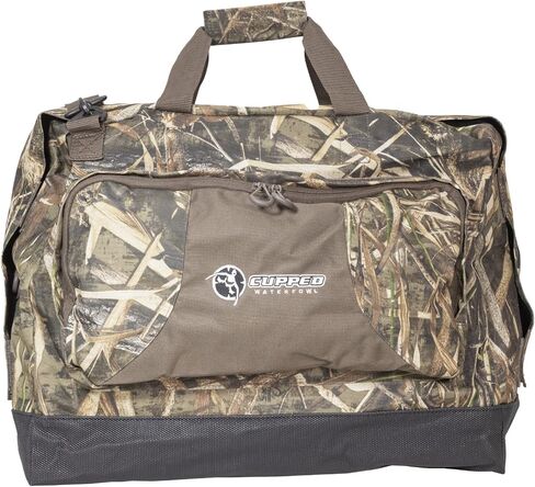 Cupped Waterfowl Camo Wader Storage Bag, Expandable Duck Hunting Wader Bag with Fold-Out Neoprene Mat and Waterproof Pockets in Saudi Arabia