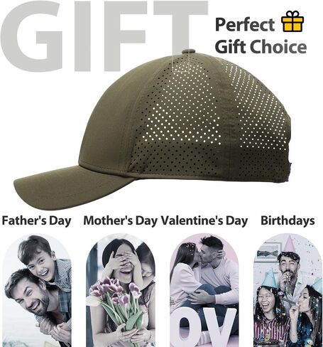 LiuSuper XXL Oversized Quick Dry Baseball Cap for Men & Women Big Heads, Adjustable Unisex Sports Performance Sun Hat One Size for Golf, Running, Workout Olive Green in Saudi Arabia
