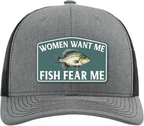 Women Want Me Fish Fear Me - Funny Crappie Fishing Hats for Men - Fishing Stocking Stuffer Gifts for Men Teen Boys Dad Him Grandpa Uncle Birthday Retirement in Saudi Arabia
