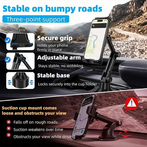 Cup Holder Tablet Mount for Lexus is 2012-2020 2021 2022 2023 2024,Tablet Holder for Car,for iPad Stand Cup Holder Car Mount,Adjustable Height,for 4.7-14‘’ Tablet,All Smartphones in Saudi Arabia