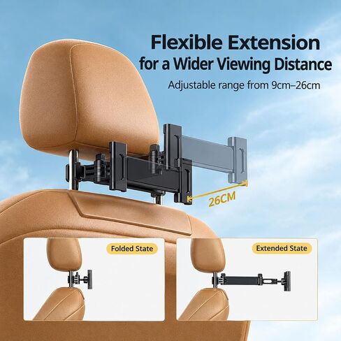 1PC Car Headrest Tablet Holder, Phone ipad Holder, for 4.7-12.9" Devices in Kuwait