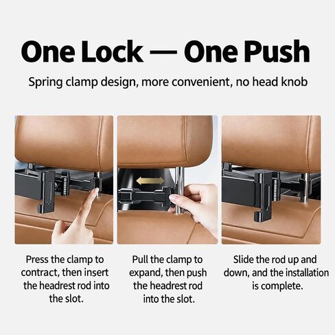 1PC Car Headrest Tablet Holder, Phone ipad Holder, for 4.7-12.9" Devices in Kuwait
