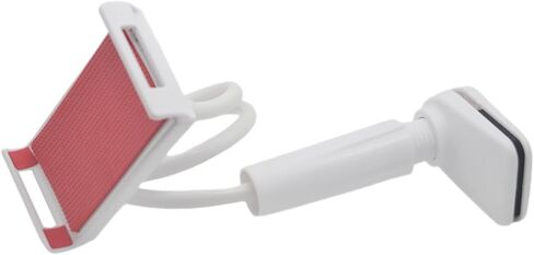 Happyyami Gooseneck Phone Tablet Stand Adjustable PVC Desk Holder White in Kuwait