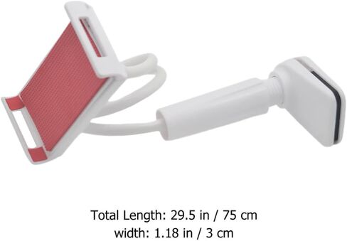 Happyyami Gooseneck Phone Tablet Stand Adjustable PVC Desk Holder White in Kuwait