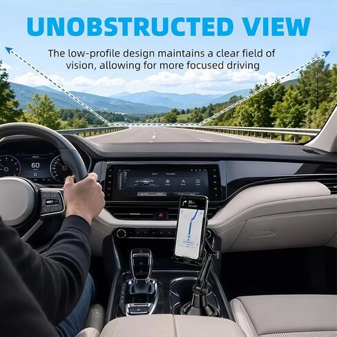 Cup Holder Tablet Mount for Audi Q7 4L SQ7 2007-2018,Tablet Holder for Car,for iPad Stand Cup Holder Car Mount,Adjustable Height,for 4.7-14‘’ Tablet,All Smartphones in Kuwait