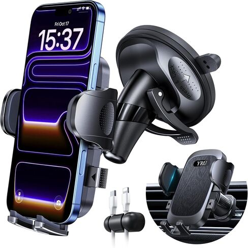 YRU 90+LBS Military-Grade Anti-Shake 2026 Upgraded Car Phone Holder Mount in Kuwait