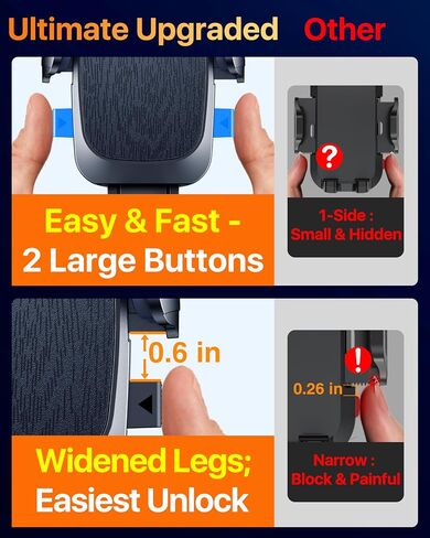 YRU 90+LBS Military-Grade Anti-Shake 2026 Upgraded Car Phone Holder Mount in Kuwait