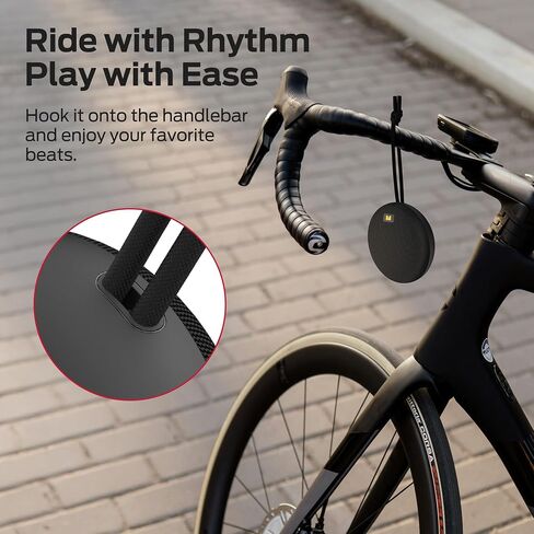 Monster Ripple Shower Bluetooth Speakers, IPX8 Waterproof Shower Speaker, Bluetooth 6.0 with Wireless Stereo Pairing and Hands-Free Calling, Portable Outdoor Speakers, Black in Kuwait