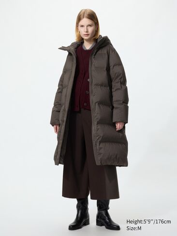 Uniqlo Seamless Down Long Coat | Pattern in Kuwait