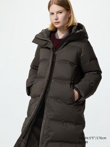 Uniqlo Seamless Down Long Coat | Pattern in Kuwait