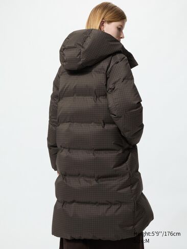 Uniqlo Seamless Down Long Coat | Pattern in Kuwait