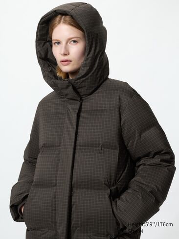Uniqlo Seamless Down Long Coat | Pattern in Kuwait