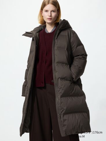 Uniqlo Seamless Down Long Coat | Pattern in Kuwait