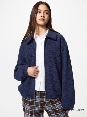 Uniqlo Pile Lined Fleece Blouson in Kuwait