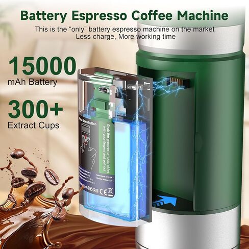 Portable Espresso Machine with Removeable Battery in Saudi Arabia
