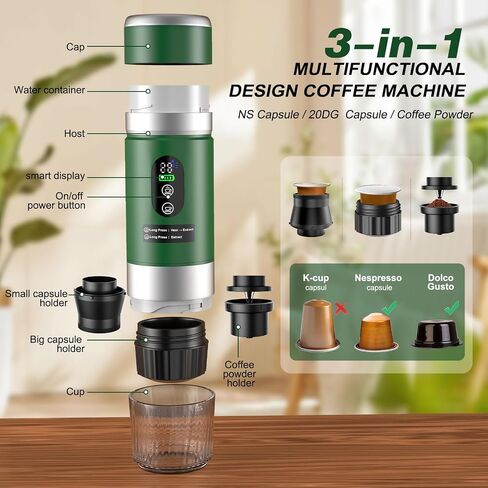 Portable Espresso Machine with Removeable Battery in Saudi Arabia