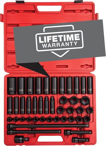 Sunex 2569, 1/2" Drive Master Impact Socket Set, 43Piece, Metric, 9mm - 30mm & Sunex 2568, 1/2 Inch Drive Master Impact Socket Set, 43-Piece, SAE, 3/8 Inch - 1-1/2 Inch, Standard/Deep in Kuwait
