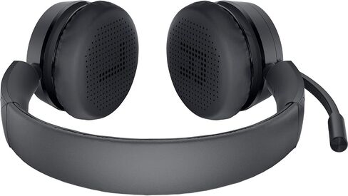 Dell Pro Wireless Headset - WL5022, Control Panel on Headset Includes Call Control, Adjustable Leatherette Headband, Leatherette Earpads, USB Dongle, Adjustable Boom Mic - Black in Kuwait