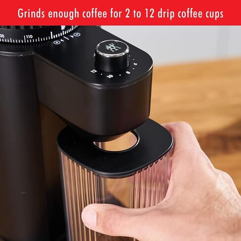 ZWILLING Enfinigy Glass Drip Coffee Maker 12 Cup, Black in Kuwait