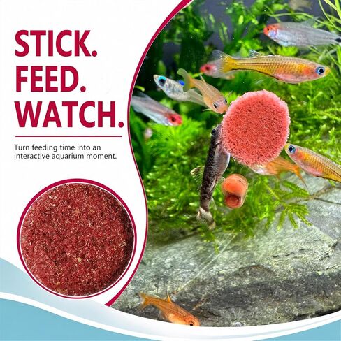 Bloodworm Fish Food Tablets, 175 Tabs (3 oz), Stick-On Tablets for Betta, Guppy, Goldfish & Tropical Aquarium Fish, High Protein Fish Food, No Dyes or Preservatives in Saudi Arabia